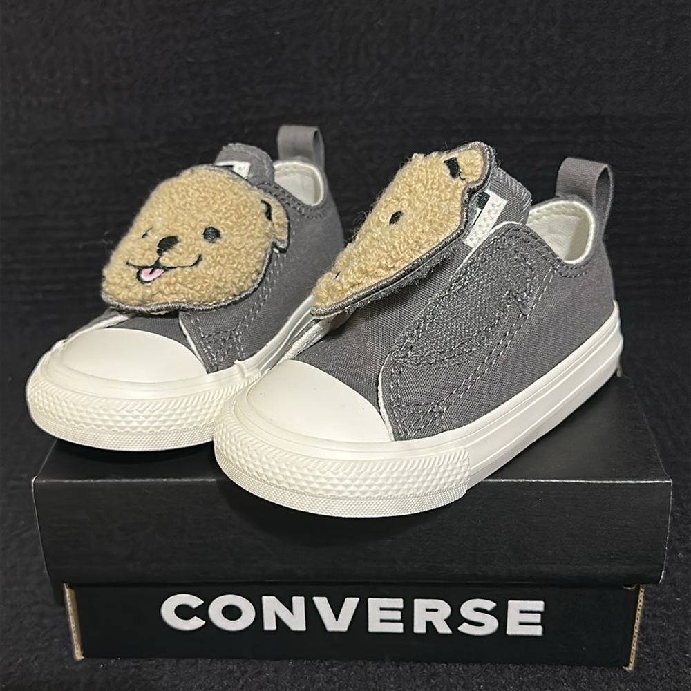 New Converse Chuck Taylor All Star Toddler Size 5 Sneakers Sherpa Bear Shoes - Picture 6 of 8
